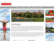 Tablet Screenshot of golfinshanghai.com
